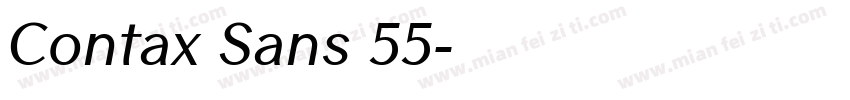 Contax Sans 55字体转换